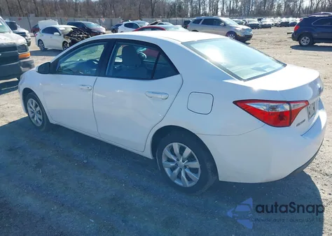 2015 Toyota Corolla Le from USA, damaged, VIN 2T1BURHE4FC229314